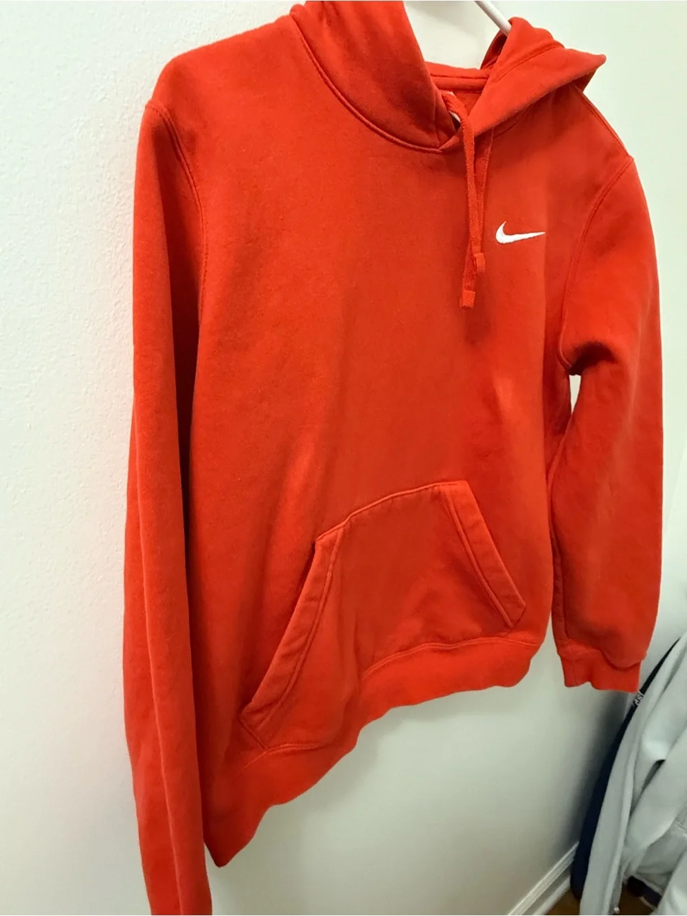 Nike Orange Hoodie with White Swoosh size large - Picture 7 of 8